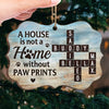 Pets Turn A House Into A Loving Home - Memorial Personalized Custom Ornament - Wood Benelux Shaped - Sympathy Gift, Christmas Gift For Pet Owners, Pet Lovers