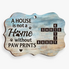 Pets Turn A House Into A Loving Home - Memorial Personalized Custom Ornament - Wood Benelux Shaped - Sympathy Gift, Christmas Gift For Pet Owners, Pet Lovers