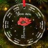 You Are Amazing - Affirmation Personalized Custom Circle Glass Ornament - Christmas Gift For Yourself