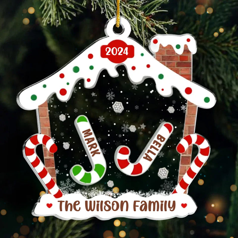Celebrating The Cutest Christmas Ever - Family Personalized Custom Ornament - Acrylic Custom Shaped - Christmas Gift For Family Members