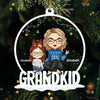 Blessed With The Best Grandkids - Family Personalized Custom Ornament - Acrylic Custom Shaped - Christmas Gift For Grandma, Grandkid