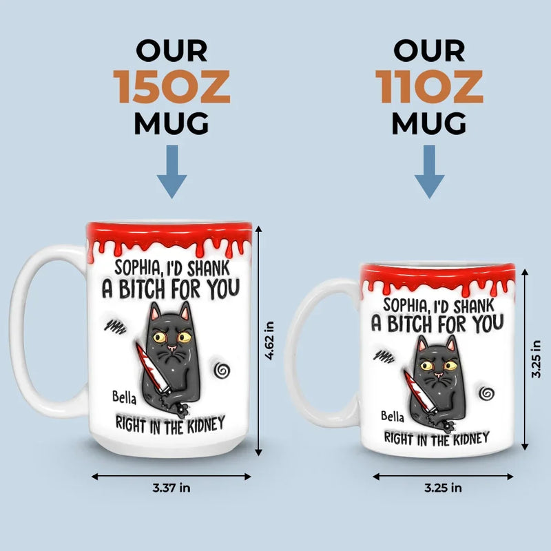 Some Words Hit Harder Than A Kidney Punch - Friend Personalized Custom 3D Inflated Effect Printed Mug - Christmas Gift For Best Friends, Sisters, Family Members, Coworkers