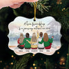 Friendship Is The Greatest Treasure Of All - Bestie Personalized Custom Ornament - Acrylic Benelux Shaped - Christmas Gift For Best Friends, BFF, Sisters