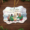 Friendship Is The Greatest Treasure Of All - Bestie Personalized Custom Ornament - Acrylic Benelux Shaped - Christmas Gift For Best Friends, BFF, Sisters