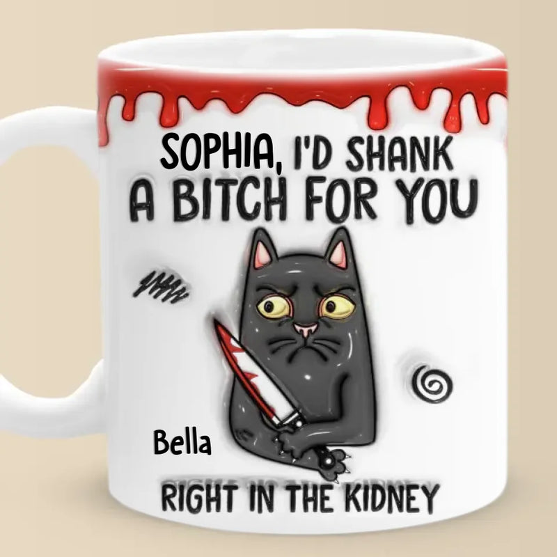 Some Words Hit Harder Than A Kidney Punch - Friend Personalized Custom 3D Inflated Effect Printed Mug - Christmas Gift For Best Friends, Sisters, Family Members, Coworkers