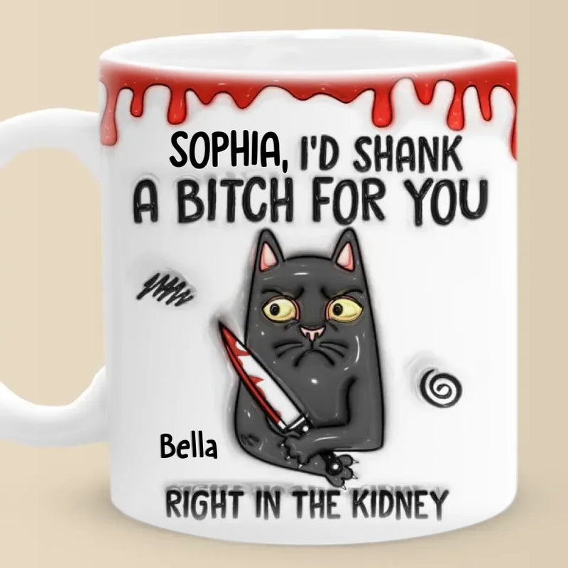 Some Words Hit Harder Than A Kidney Punch - Friend Personalized Custom 3D Inflated Effect Printed Mug - Christmas Gift For Best Friends, Sisters, Family Members, Coworkers