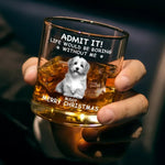 Custom Name Christmas Gifts for Dog Lovers - Personalized Whiskey Glass