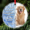 Custom Photo You Would Have Lived Forever - Memorial Personalized Custom Circle Glass Ornament - Sympathy Gift, Christmas Gift For Pet Owners, Pet Lovers