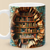 Books Are A Uniquely Portable Magic - Personalized Custom Mug - Christmas Gift For Book Lovers