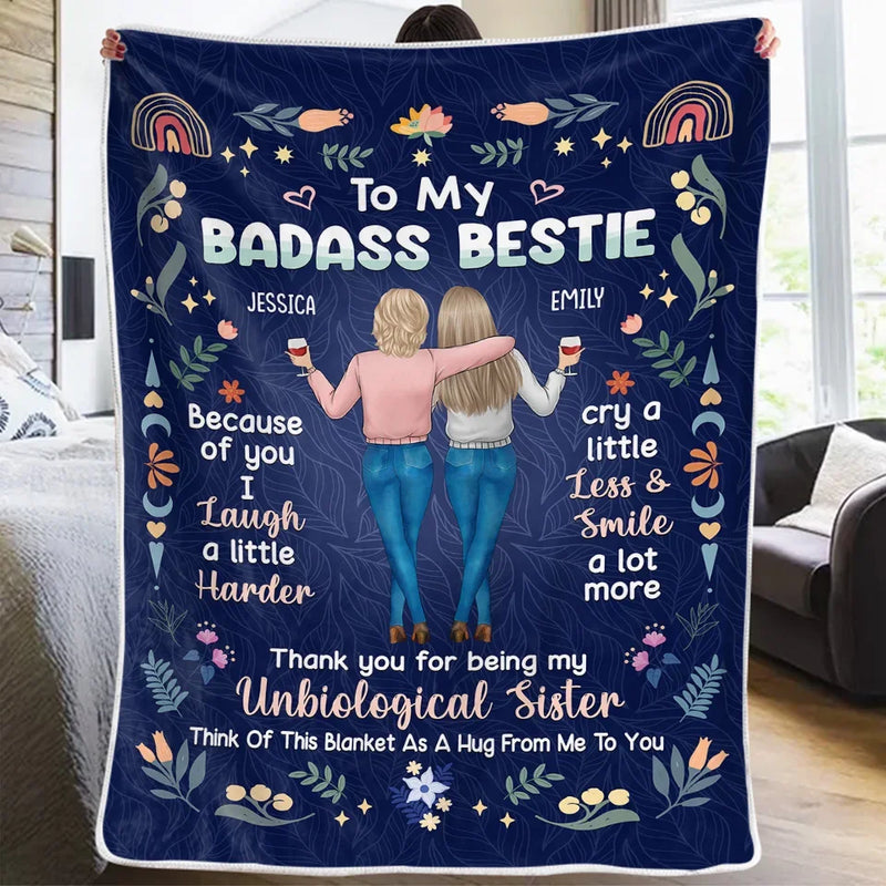 Life Is Made Of Moments, But True Friends Make Those Moments Unforgettable - Bestie Personalized Custom Blanket - Gift For Best Friends, BFF, Sisters