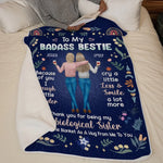 Life Is Made Of Moments, But True Friends Make Those Moments Unforgettable - Bestie Personalized Custom Blanket - Gift For Best Friends, BFF, Sisters