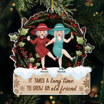 Custom Name Old Friend Christmas Gifts - Personalized Ornament