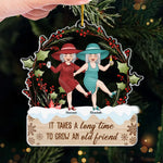 Custom Name Old Friend Christmas Gifts - Personalized Ornament