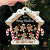 Gingerbread House Decorating Crew - Family Personalized Custom Ornament - Acrylic Custom Shaped - Christmas Gift For Family Members