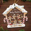 Gingerbread House Decorating Crew - Family Personalized Custom Ornament - Acrylic Custom Shaped - Christmas Gift For Family Members