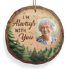 Custom Photo Your Spirit Lives On In Our Hearts - Memorial Personalized Custom Ornament - Wood Custom Shaped - Sympathy Gift, Christmas Gift For Family Members