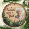Custom Photo Your Spirit Lives On In Our Hearts - Memorial Personalized Custom Ornament - Wood Custom Shaped - Sympathy Gift, Christmas Gift For Family Members