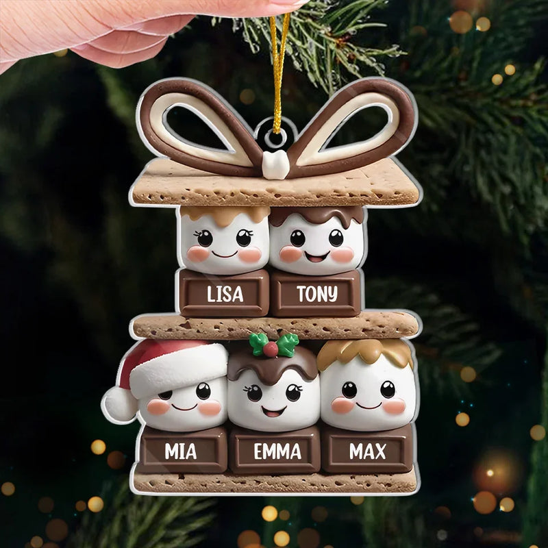 Christmas Is Best With Those You Love - Family Personalized Custom Ornament - Acrylic Custom Shaped - New Arrival, Christmas Gift For Family Members AMZ