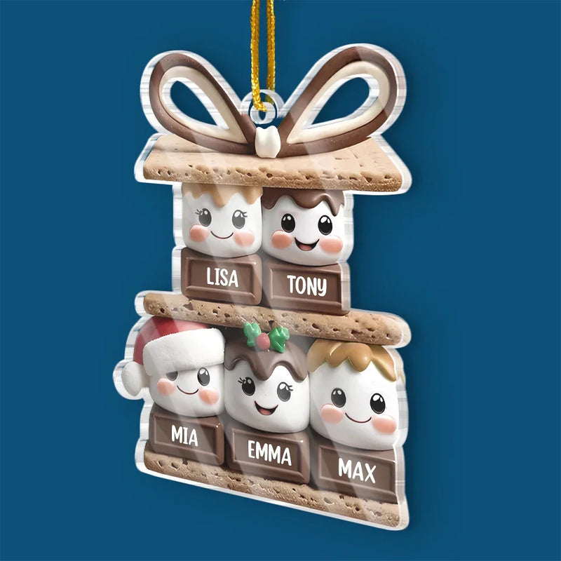 Christmas Is Best With Those You Love - Family Personalized Custom Ornament - Acrylic Custom Shaped - New Arrival, Christmas Gift For Family Members AMZ