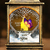 Always With You - Memorial Personalized Custom Christmas Wind Lamp - Sympathy Gift, Christmas Gift For Family Members