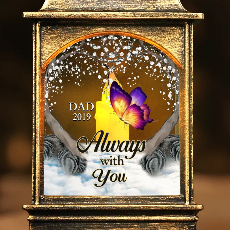 Always With You - Memorial Personalized Custom Christmas Wind Lamp - Sympathy Gift, Christmas Gift For Family Members