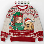 Custom Name Christmas Dog Lover Gifts - Personalized Sweatshirt