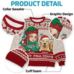 Custom Name Christmas Dog Lover Gifts - Personalized Sweatshirt