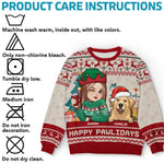 Custom Name Christmas Dog Lover Gifts - Personalized Sweatshirt