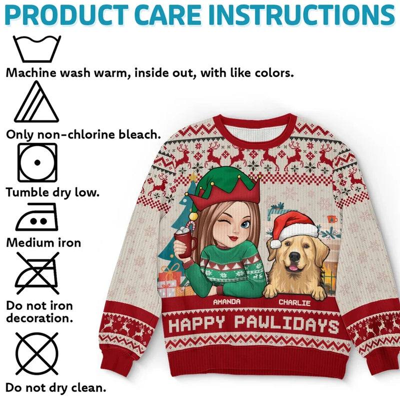 Pets Are Bundles Of Love Wrapped In Fur - Dog & Cat Personalized Custom Ugly Sweatshirt - Unisex Wool Jumper - Christmas Gift For Pet Owners, Pet Lovers