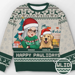 Custom Name Christmas Dog Lover Gifts - Personalized Sweatshirt