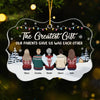 Unwrapping Presents And Creating Memories With My Amazing Siblings - Family Personalized Custom Ornament - Acrylic Custom Shaped - Christmas Gift For Family Members, Siblings, Brothers, Sisters