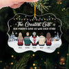 Unwrapping Presents And Creating Memories With My Amazing Siblings - Family Personalized Custom Ornament - Acrylic Custom Shaped - Christmas Gift For Family Members, Siblings, Brothers, Sisters