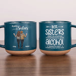 Custom Name Sister Gifts for Women - Personalized Pottery Mug