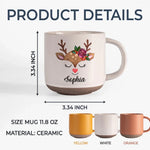 Love The Giver More Than The Gift - Family Personalized Custom Printed Pottery Mug - Christmas Gift For Family Members