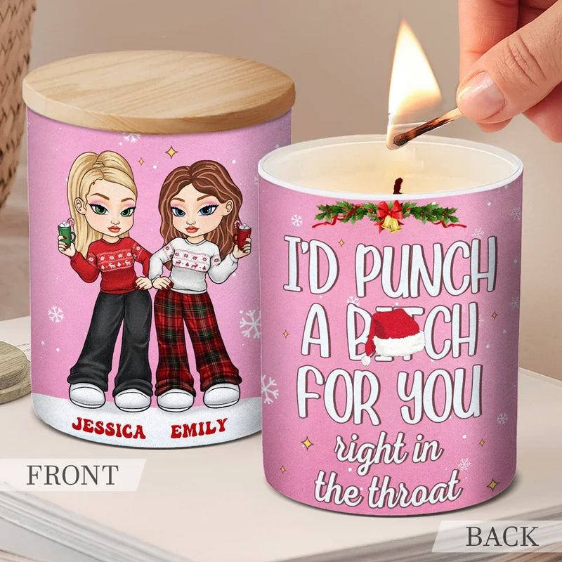 Friends Are Like Stars - Bestie Personalized Custom Smokeless Scented Candle - Christmas Gift For Best Friends, BFF, Sisters