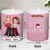 Friends Are Like Stars - Bestie Personalized Custom Smokeless Scented Candle - Christmas Gift For Best Friends, BFF, Sisters