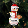 Chill Out And Play Ball - Personalized Custom Ornament - Acrylic Custom Shaped - Christmas Gifts For Players, Team, Boys
