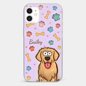 Furry Friends Make Life Brighter - Dog & Cat Personalized Custom 3D Inflated Effect Printed Clear Phone Case - Gift For Pet Owners, Pet Lovers