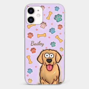 Furry Friends Make Life Brighter - Dog & Cat Personalized Custom 3D Inflated Effect Printed Clear Phone Case - Gift For Pet Owners, Pet Lovers