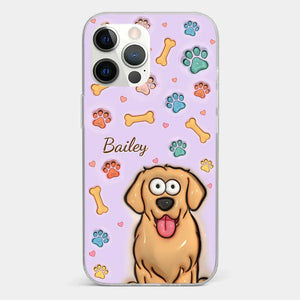 Furry Friends Make Life Brighter - Dog & Cat Personalized Custom 3D Inflated Effect Printed Clear Phone Case - Gift For Pet Owners, Pet Lovers