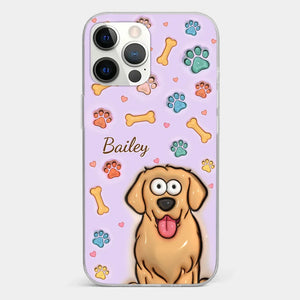 Furry Friends Make Life Brighter - Dog & Cat Personalized Custom 3D Inflated Effect Printed Clear Phone Case - Gift For Pet Owners, Pet Lovers