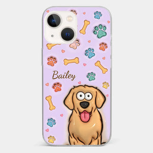 Furry Friends Make Life Brighter - Dog & Cat Personalized Custom 3D Inflated Effect Printed Clear Phone Case - Gift For Pet Owners, Pet Lovers