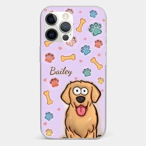 Furry Friends Make Life Brighter - Dog & Cat Personalized Custom 3D Inflated Effect Printed Clear Phone Case - Gift For Pet Owners, Pet Lovers