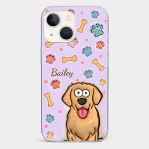 Furry Friends Make Life Brighter - Dog & Cat Personalized Custom 3D Inflated Effect Printed Clear Phone Case - Gift For Pet Owners, Pet Lovers