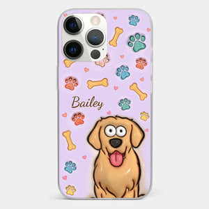 Furry Friends Make Life Brighter - Dog & Cat Personalized Custom 3D Inflated Effect Printed Clear Phone Case - Gift For Pet Owners, Pet Lovers