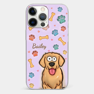 Furry Friends Make Life Brighter - Dog & Cat Personalized Custom 3D Inflated Effect Printed Clear Phone Case - Gift For Pet Owners, Pet Lovers