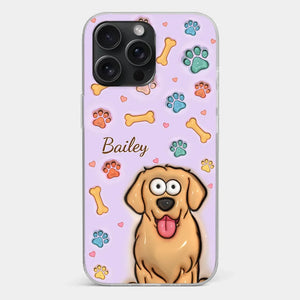 Furry Friends Make Life Brighter - Dog & Cat Personalized Custom 3D Inflated Effect Printed Clear Phone Case - Gift For Pet Owners, Pet Lovers