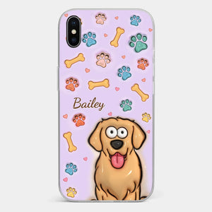 Furry Friends Make Life Brighter - Dog & Cat Personalized Custom 3D Inflated Effect Printed Clear Phone Case - Gift For Pet Owners, Pet Lovers