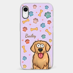 Furry Friends Make Life Brighter - Dog & Cat Personalized Custom 3D Inflated Effect Printed Clear Phone Case - Gift For Pet Owners, Pet Lovers