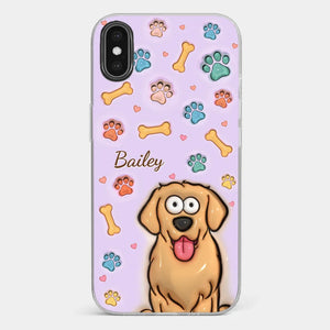 Furry Friends Make Life Brighter - Dog & Cat Personalized Custom 3D Inflated Effect Printed Clear Phone Case - Gift For Pet Owners, Pet Lovers